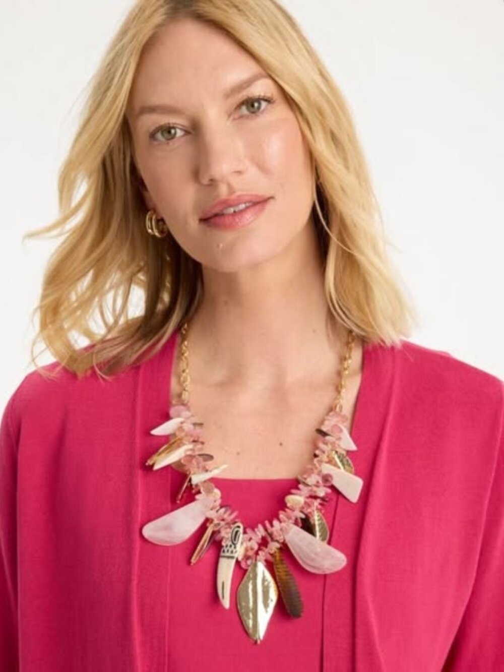 CHICO'S Chico's Originals Statement Bib Necklace.